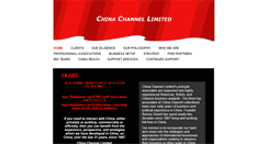 Desktop Screenshot of chinachannelltd.com